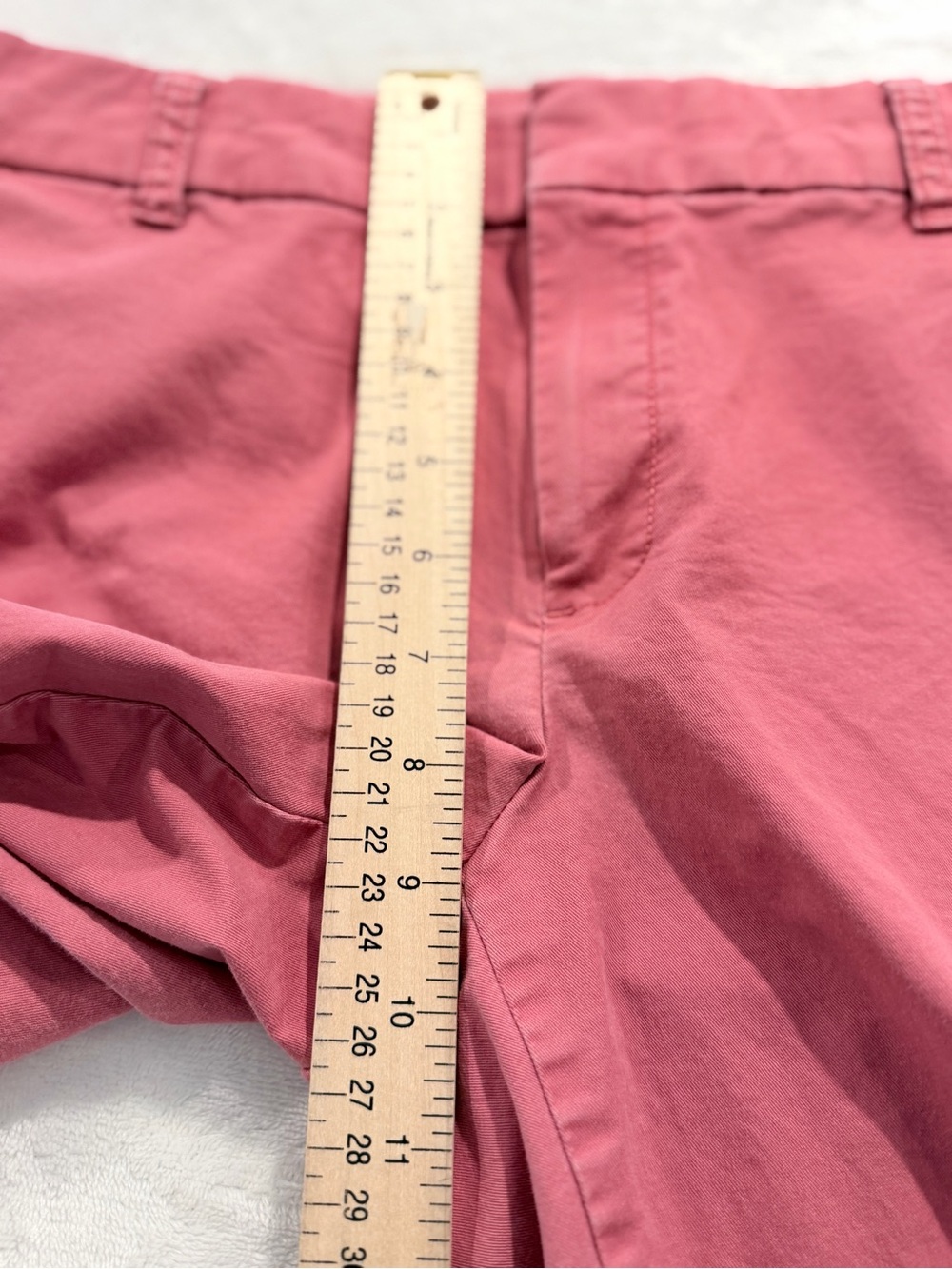 J.Crew Women’s Faded Red Chino Bermuda Shorts Size 6 Stretch - Picture 8 of 9